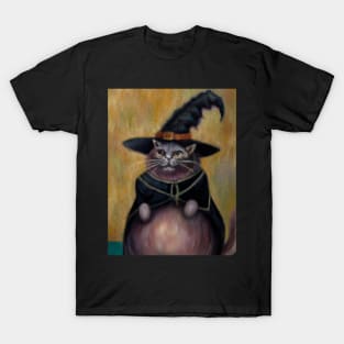 Witch Kitty cat Bruja cat spooky cat T-Shirt